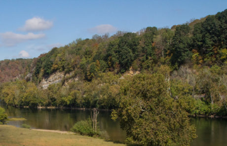 Virginia landscape with river